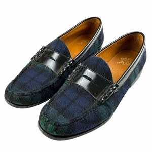 J Crew Plaid Camden Penny Loafers Size 13